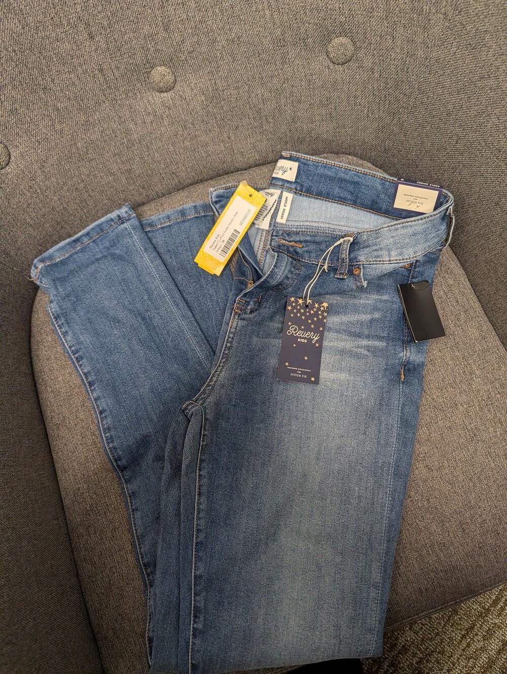 Revery M Light-Medium Blue Slim Straight Jeans
